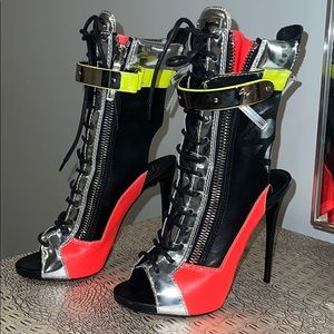 Giuseppe Zanotti Sport Peep Toe Bootie